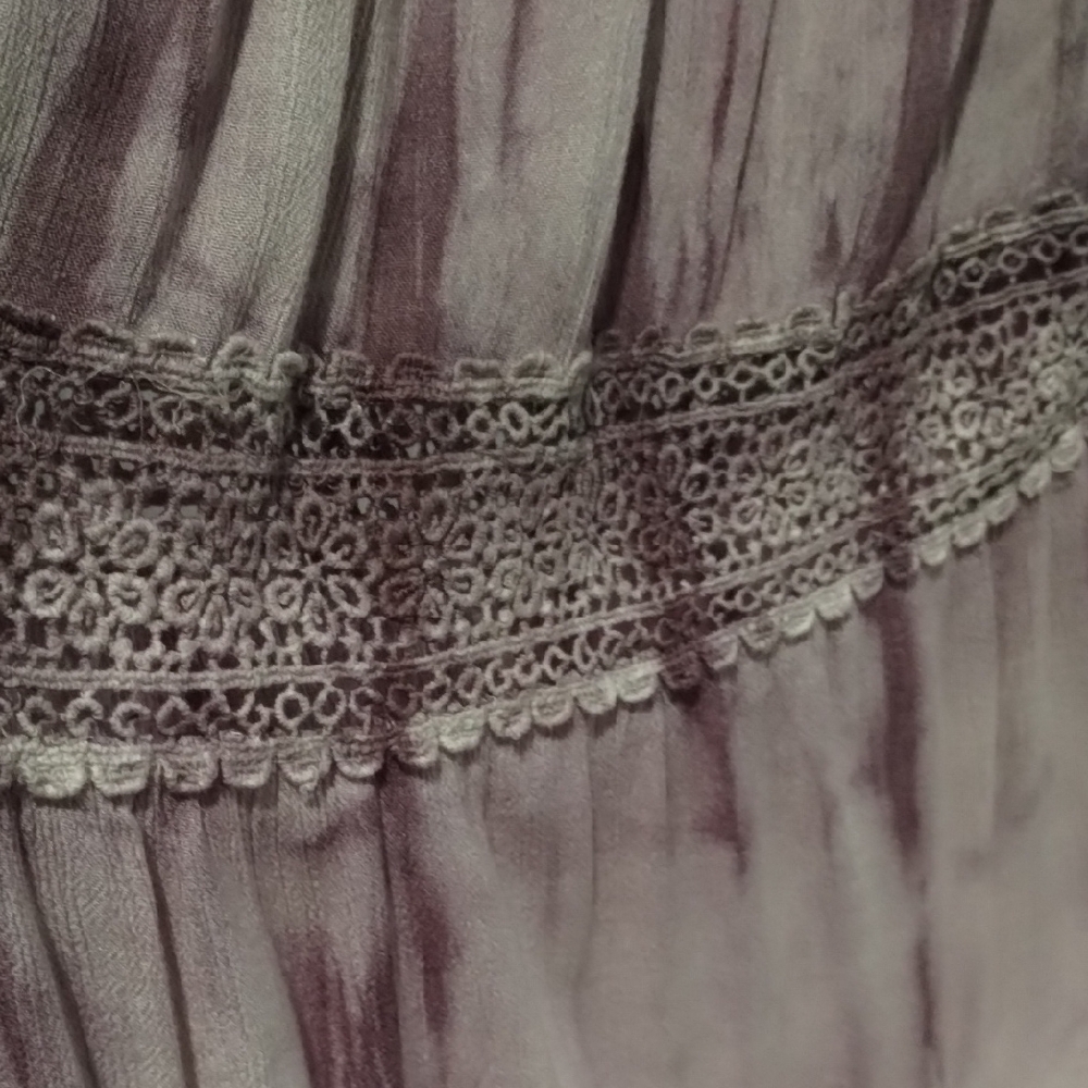 Elegant Purple Tie-Dye Skirt - Picture 5 of 8